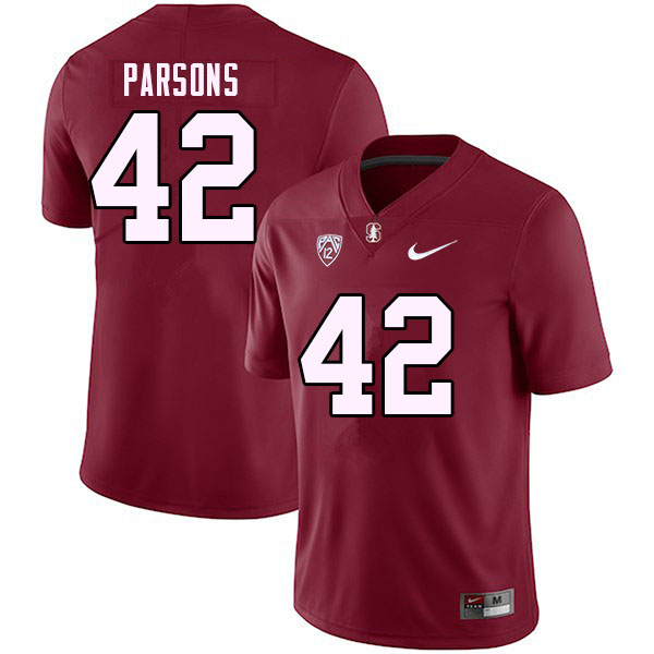 Youth #42 Bailey Parsons Stanford Cardinal College 2023 Football Stitched Jerseys Sale-Cardinal